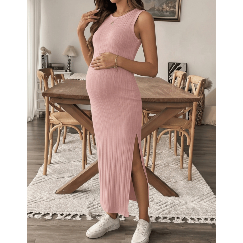 Vestido Gestante Gravida Longo Maternidade Casual Soltinho Gravidez Festa Básico Elegante Lola