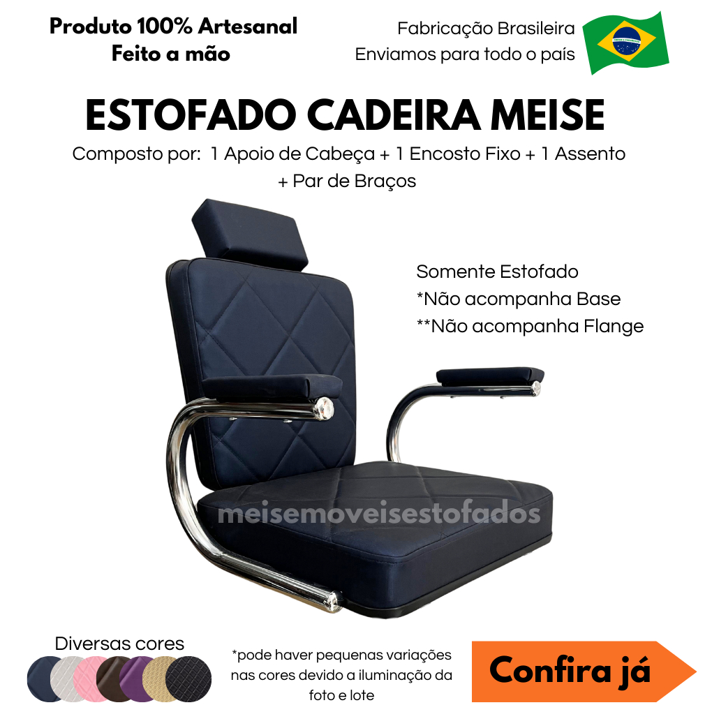 Estofado para Cadeiras de Salão de Beleza Cabeleireiro e Barbearia Renove Reforma Sua Cadeira em Oferta na Shopee