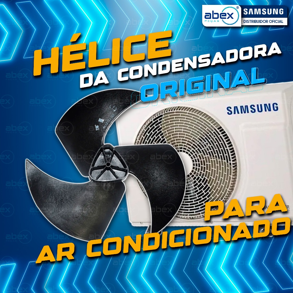 Hélice Condensadora Para Ar Condicionado Samsung AR24H AC048 RD080 AC040 RVXMH DB67-00861A Original