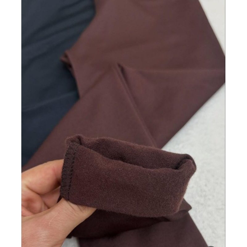 Detalhes do calça feminina legging flanelada grossa calça legging peluciada forrada por dentro costura reforçada