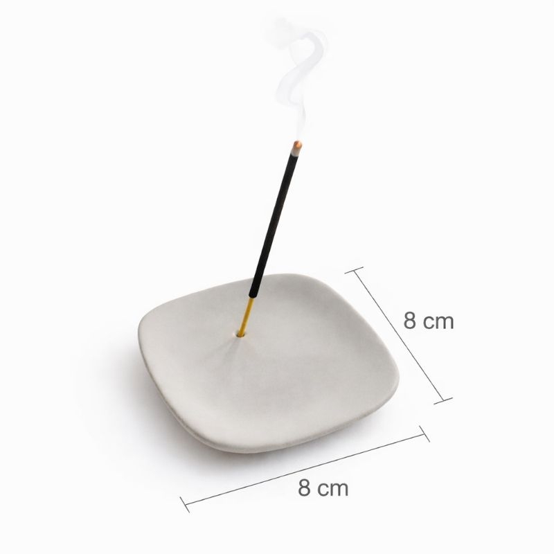 Porta Incenso Incensário em Cimento / Minimalista e Elegante / Decoração Zen para Sala, Quarto e Oração / Ideal Presente em Oferta na Shopee