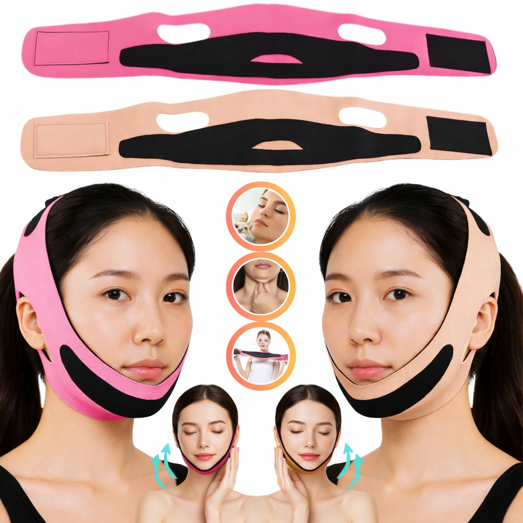 Faixa para Redução de Papada Afina Rosto Cinta Facial Bichectomia Escolha a Sua