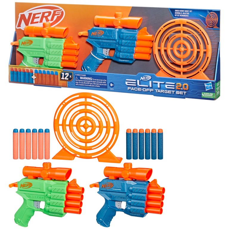 Lançador Nerf Elite 2.0 Face Off Target Set - Hasbro F8274