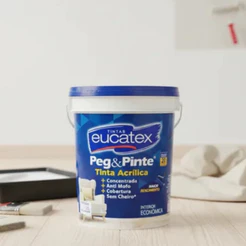 Tinta Peg & Pinte Antimofo Acabamento Fosco Sem Cheiro 20l Eucatex Cor Branco