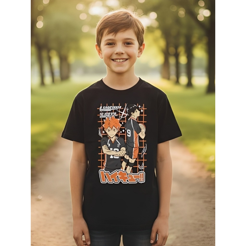Camiseta infantil algodao haikyuu 9 kageyama 10 hinata volei Promocao