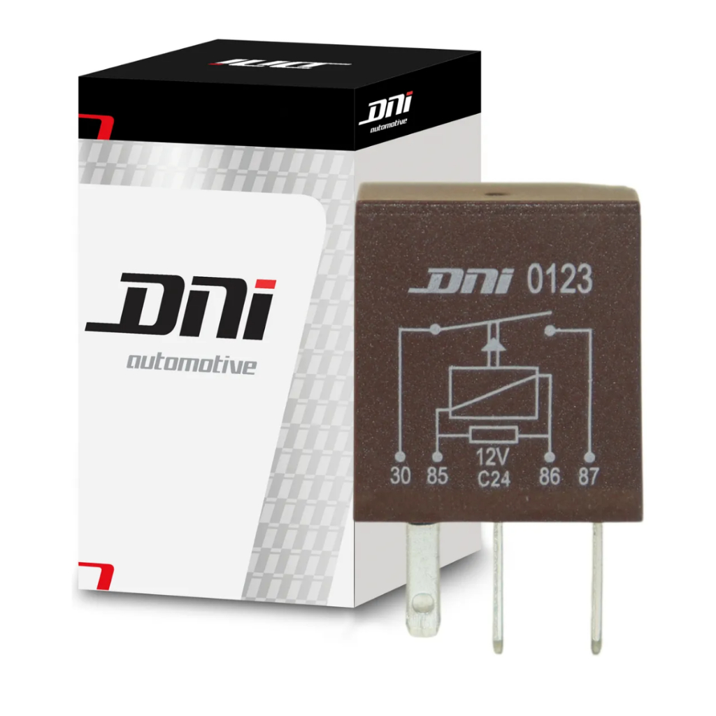 Relé Auxiliar 30A 12V 4 Pinos Universal Gol Fox Palio Uno Corsa Fiesta DNI0123
