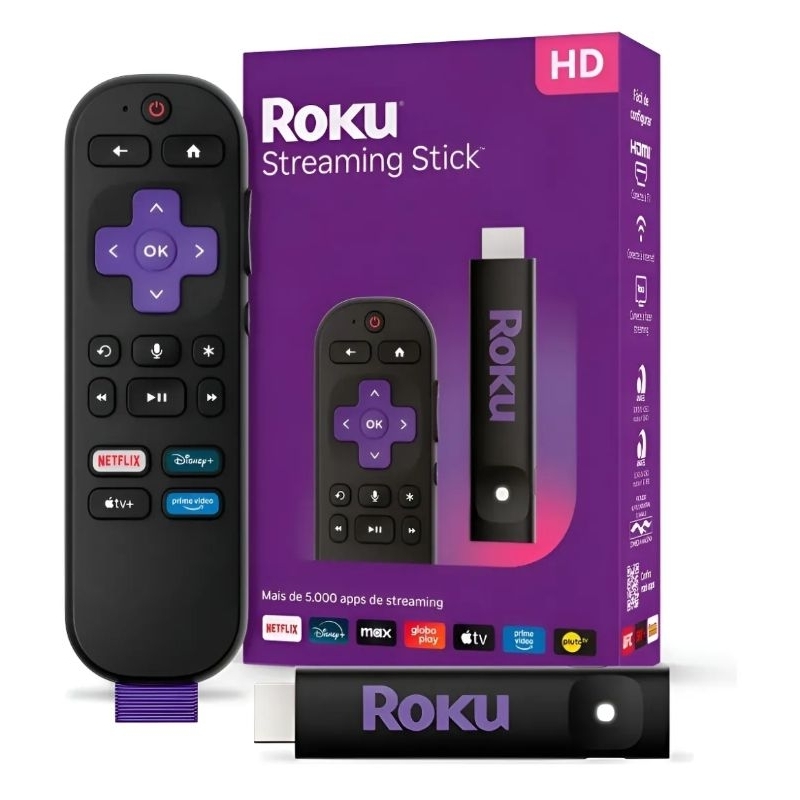 Roku Streaming Stick 3840BR HD Bluetooth Wi-fi Dual Band