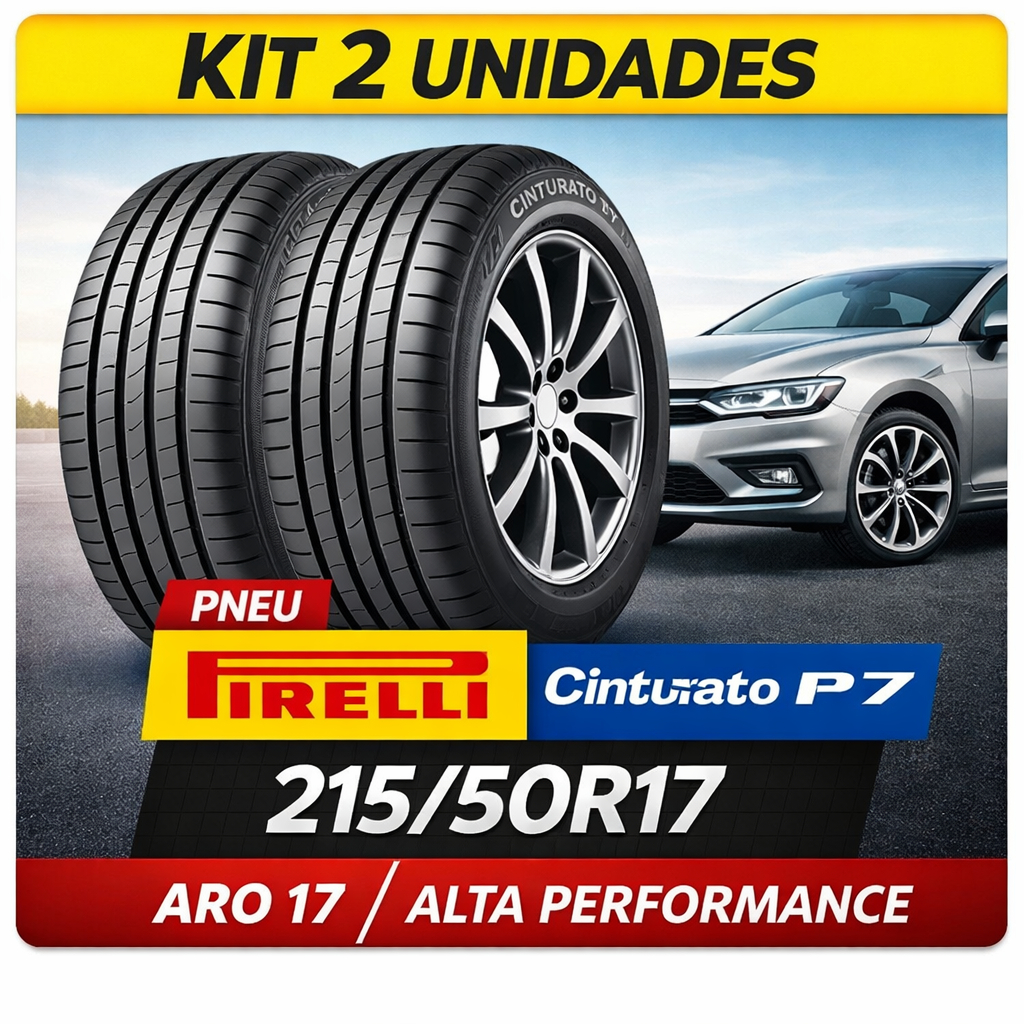 Kit De 2 Pneus Pirelli Cinturato P7 P 215/50r17 91 V