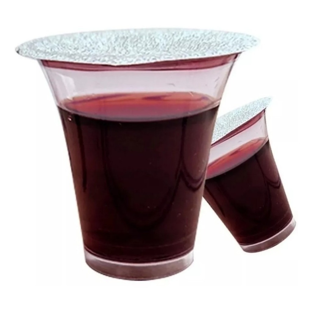 Cálice Santa Ceia Suco De Uva Evangélica 48 Un Com Suco De Uva Natural (SEM PÃO) em Oferta na Shopee