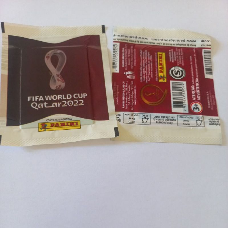 Envelope Lacrado de Figurinha Copa 2022