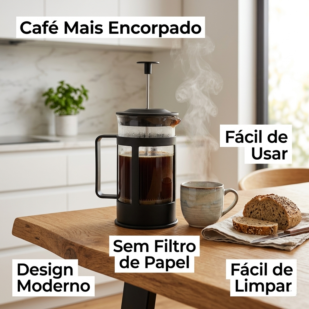 Cafeteira francesa Fratelli 300ml vidro preta prensa manual cafeteira café chá portátil elegante