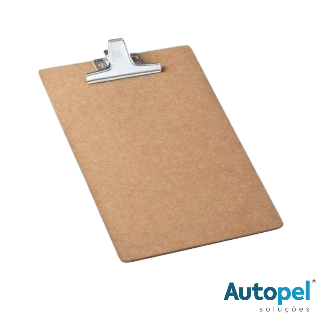 Prancheta A4 Ofício Eucatex Com Prendedor Resistente Para Escritório Trabalho