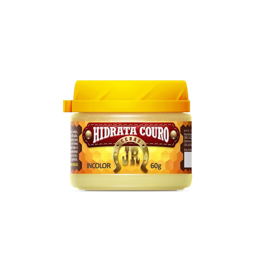 Cera Para Couro JR 60g – Hidrata, Restaura e Impermeabiliza | Banco Automotivo, Jaqueta, Bolsa,bota e cadeira Gamer
