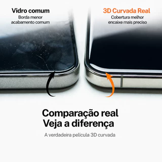 Película Vidro 3D HD Antiestática iPhone 18 17 16 15 14 13 12 11 XR Max – Sem Bolhas, Ultra Transpar