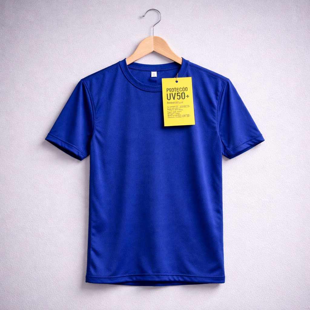 Camiseta UV50+ Proteção Solar Masculina Dry Fit Academia Treino Confortável