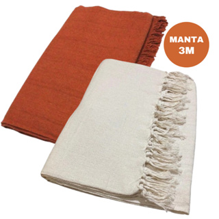 Manta 3,00 x 1,80M Para Sofá King Luxo Gigante  100% Algodão Protetor Decoração em Oferta na Shopee