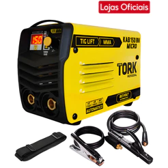 Máquina Inversora de Solda Super Tork KAB 150 Micro 2 em 1 MMA TIG Lift - Bivolt Automático