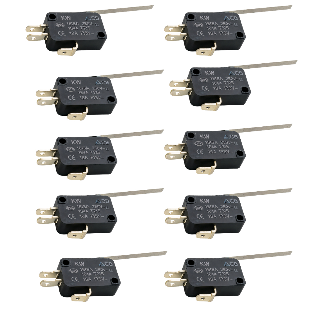 Dez Chave Fim De Curso Microswitch Para Porta Forno Preto