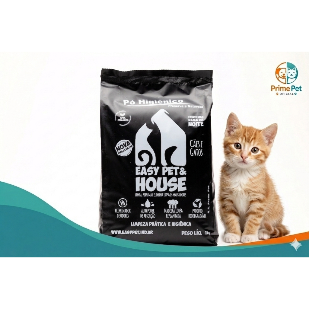 Pó Higiênico Eliminador de Odores Easy Pet & House 1 Kg Dama
