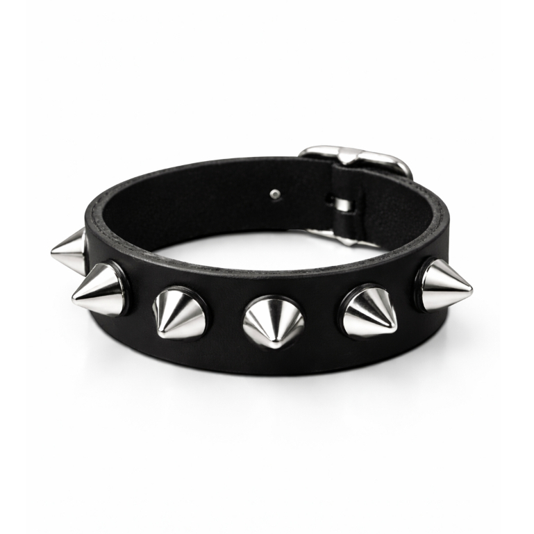 Pulseira Punk Rock Com Espinhos Spike Regulável K-Pop em Oferta na Shopee
