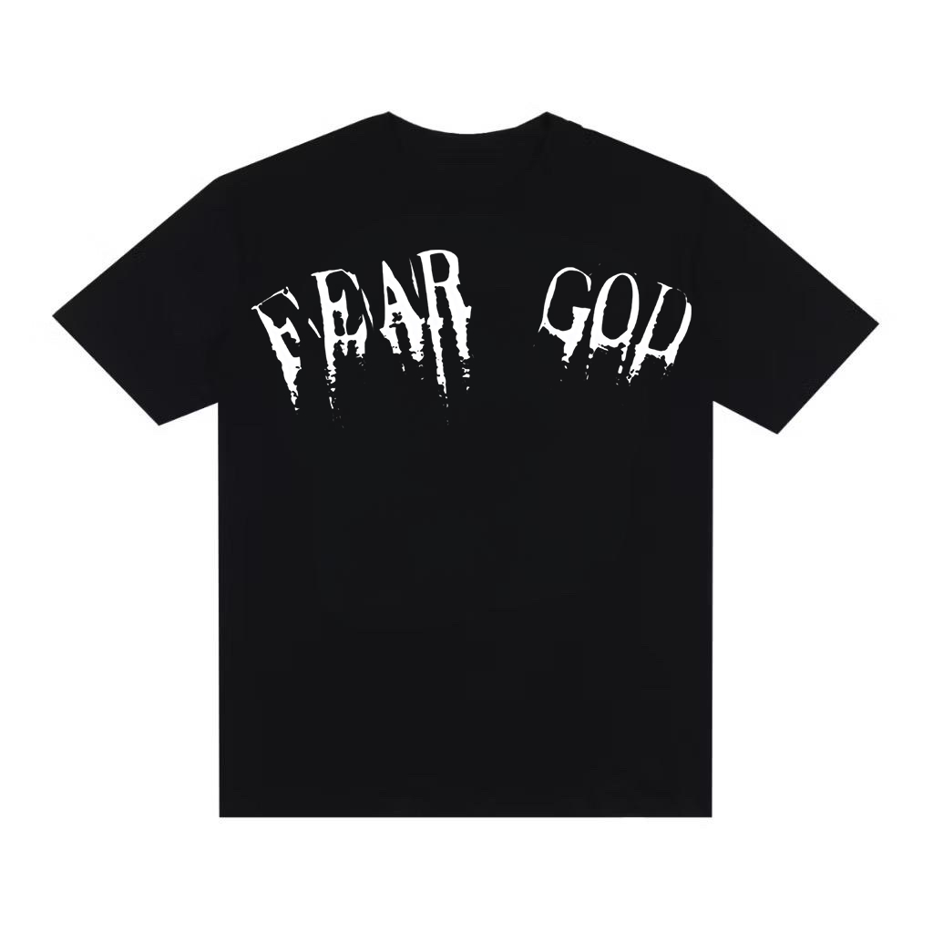 Camiseta Streetwear Camisa Over Oversized Fear God Escritos Swag Estilosa Y2K Opium Core Gótico Alternativo Punk Emo