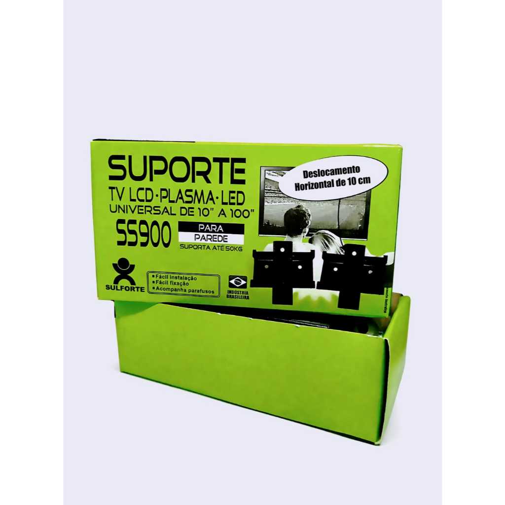 Suporte para TV Universal Fixo Painel Parede Smart LED LCD 4K 32 40 42 50 55 60 75 82 100 Polegada