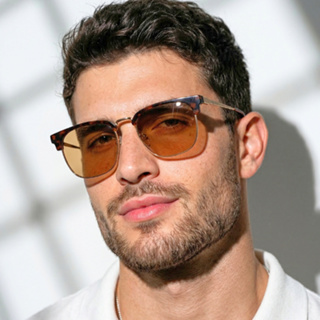 Óculos de Sol Quadrado Club Premium Tartaruga Classico Vintage Retro uv400 Masculino Feminino em Oferta na Shopee