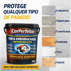 Manta Liquida Cor Perfeita 18kg - Sua Casa mais Bonita e muito mais protegida - TIinta Emborrachada