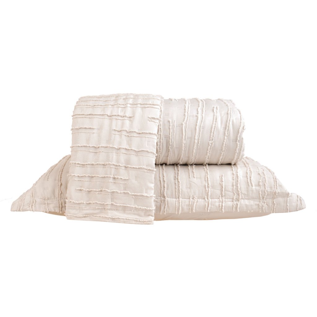 Kit Colcha Essence Tessi 3 Peças | Cobre-Leito Matelado Casal Queen King com 2 Porta-Travesseiros