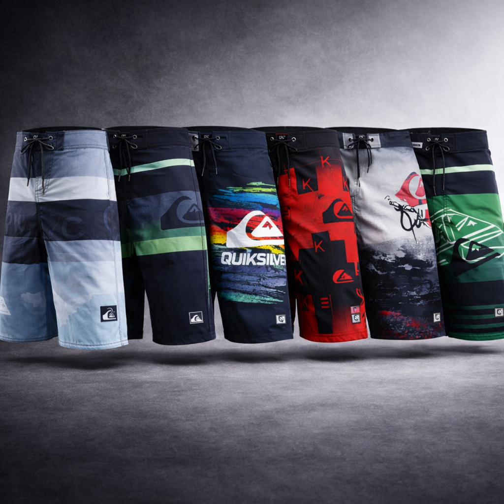 Kit 3 Bermudas Masculinas Tactel Elastano Moda Praia Verão Tecido Molinho Que Estica Seca Rápido Top