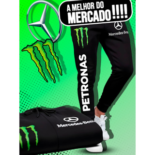 Calça De Moletom Unissex Mercedes Benz Ubs Petronas Abrigo Grife em Oferta na Shopee
