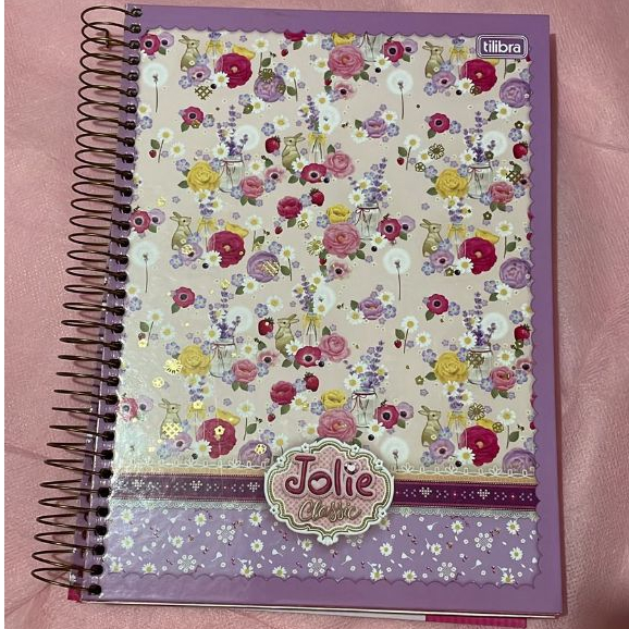 Caderno Jolie Classic Vintage 200 folhas - 10 Matérias