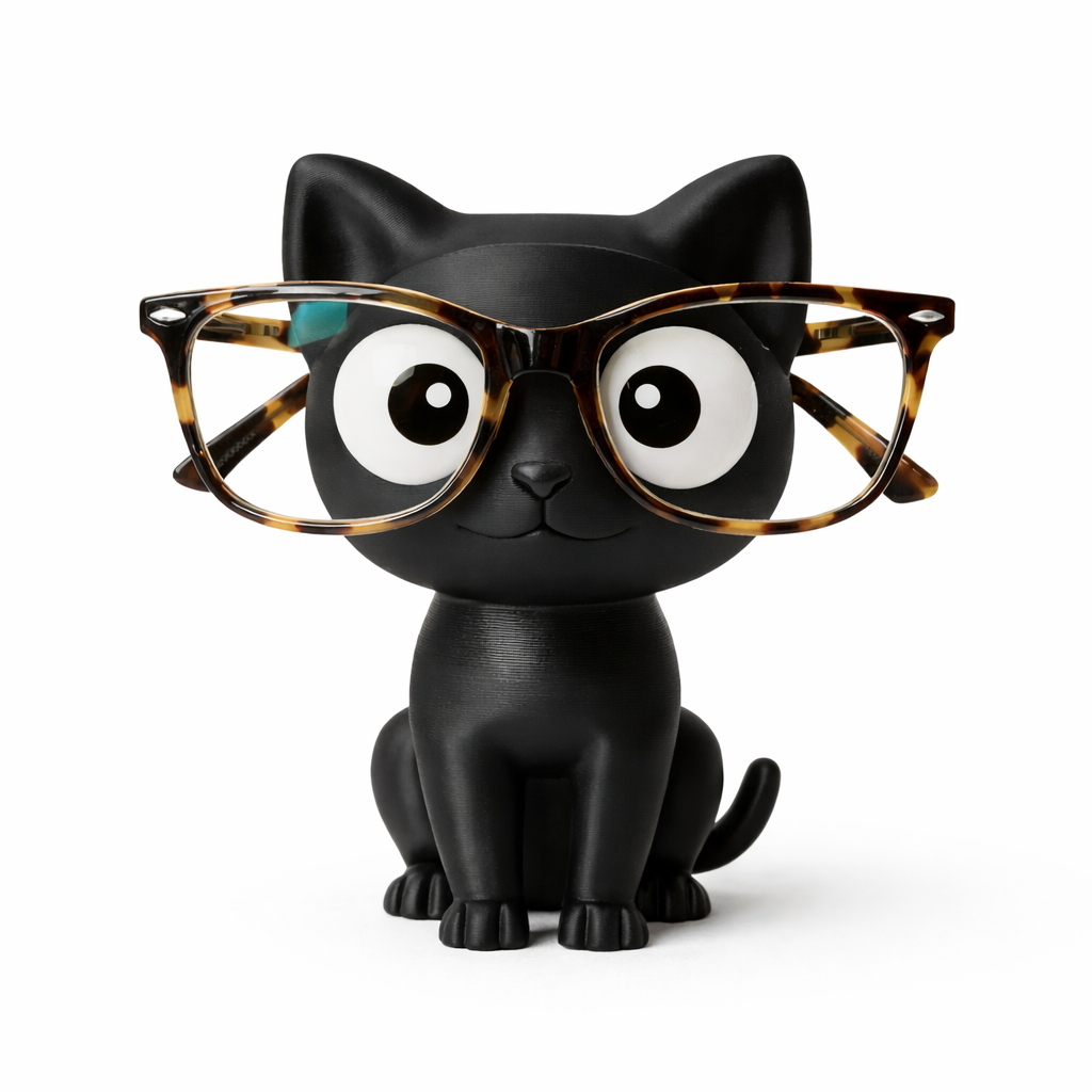Suporte de Óculos Gatinho Porta Óculos Decorativo Organizador Criativo Mesa Quarto Escritório