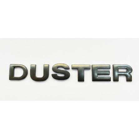 Emblema DUSTER 3D em Metal – Adesivo Automotivo Premium Resistente 28x25mm