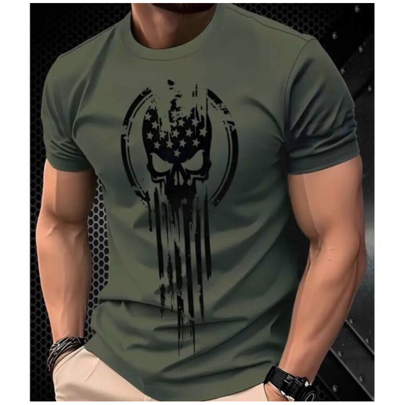 Camiseta Esportiva Masculina Dry Fit 100% Poliéster Estampa Moderna Confortável