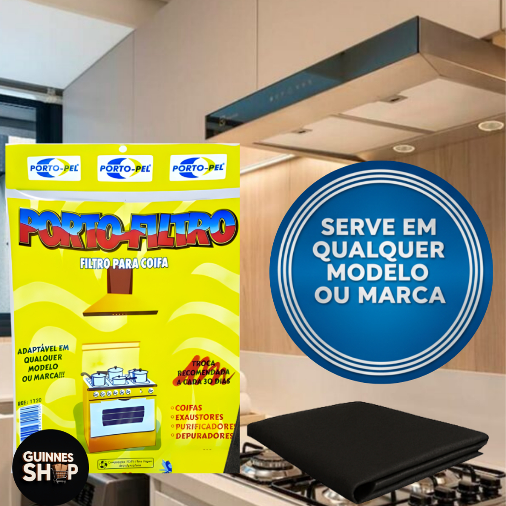 Filtros P/ Coifa Manta Depurador Exaustor Universal Preto - Suggar Bosch Feltro em Oferta na Shopee