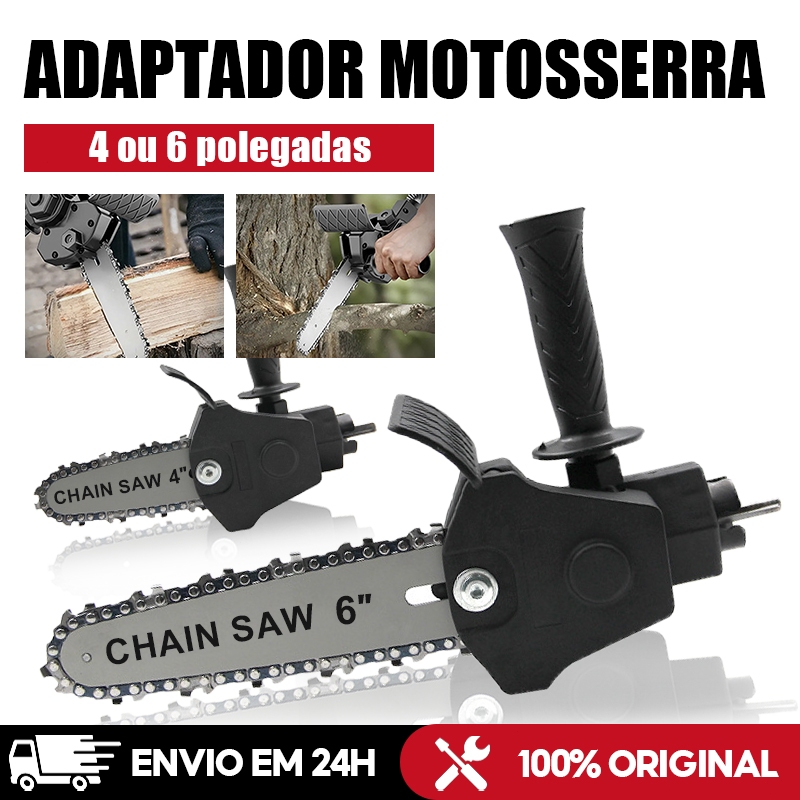 4/6 Polegadas Adaptador Portátil Motosserra para Furadeira e Parafusadeira