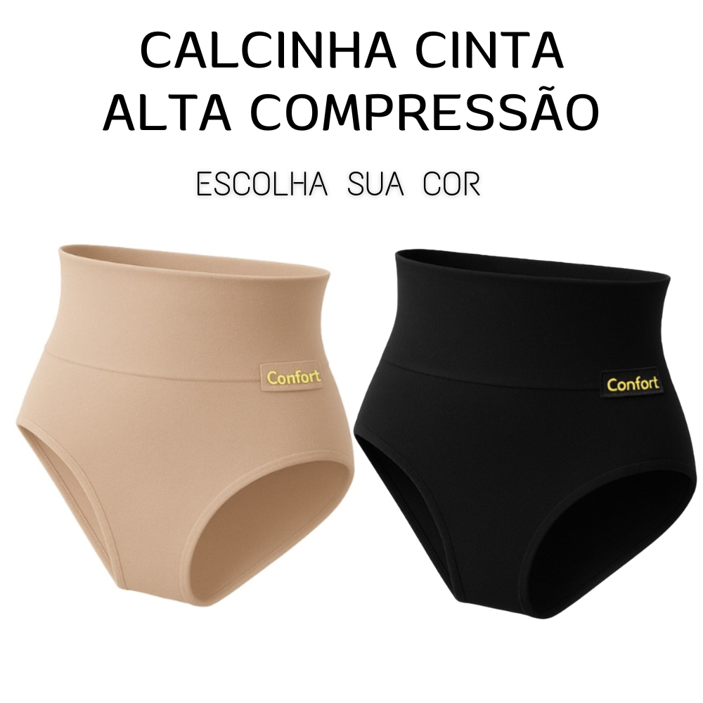 Promoçao Calcinha Cinta Seca Barriga Suplex Modeladora Alta Compressão Feminina Conforto
