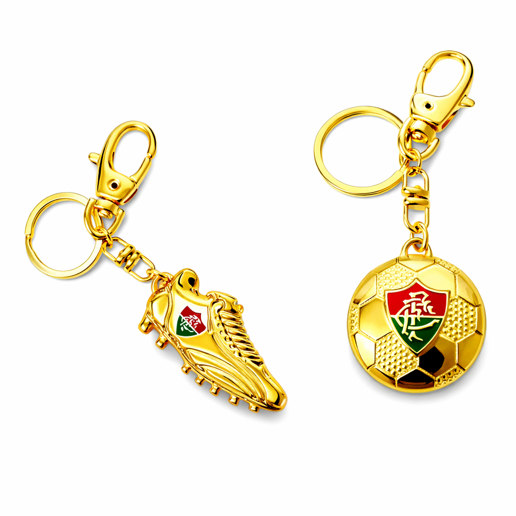 CHAVEIROS DIVERSOS OFICIAL FLUMINENCE OURO em Oferta na Shopee