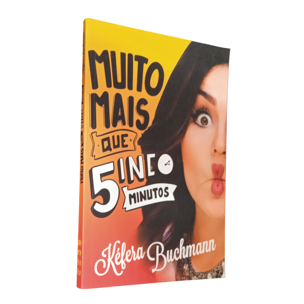 Muito mais que cinco minutos Kéfera Buchmann youtuber mini biografia sebo livro usado youtuber