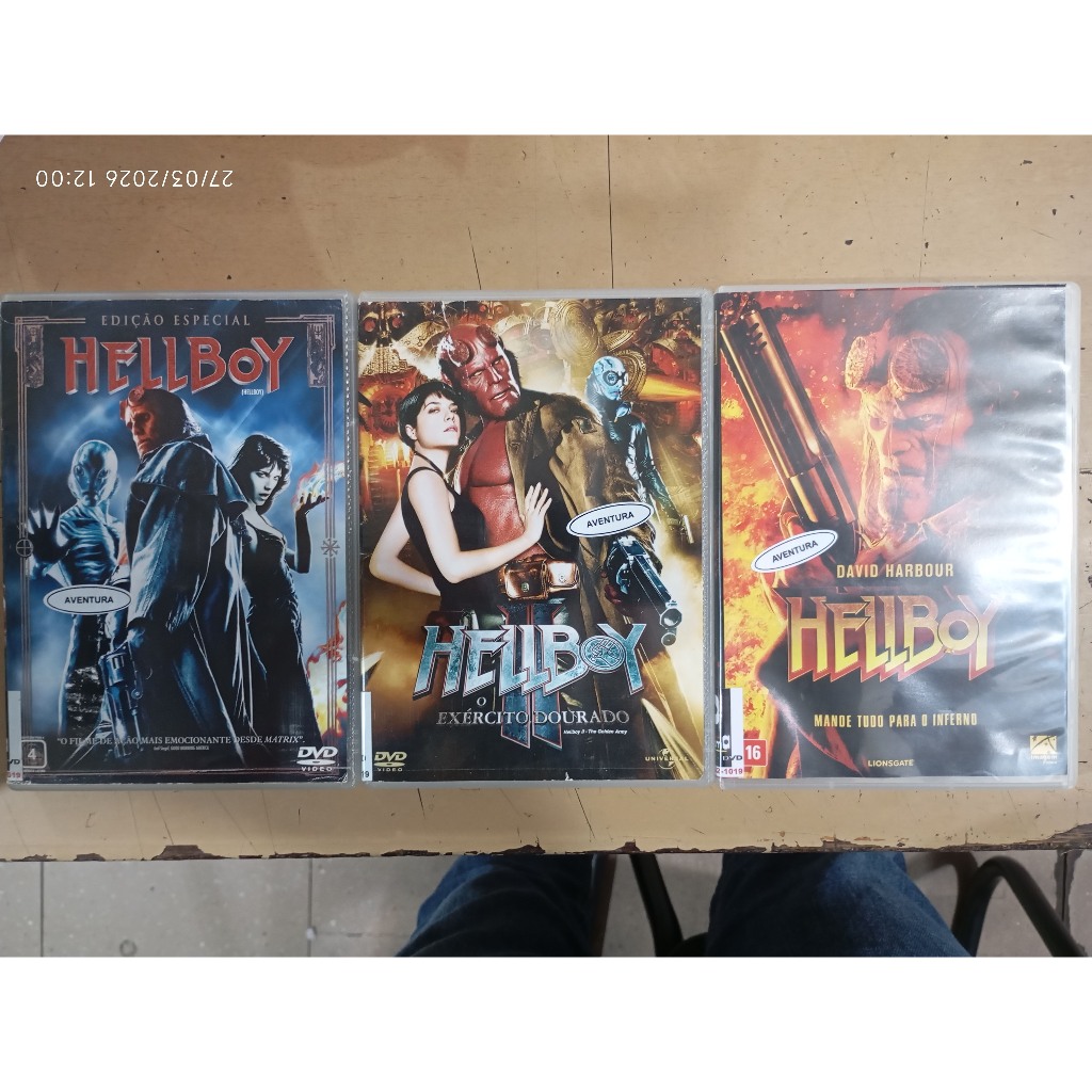 Dvd Coleção Hellboy (1,2,3)