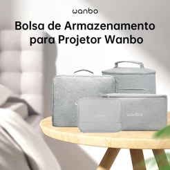 Wanbo Bolsa Para Projetor Portátil Case, À prova D'água e Resistente a Quedas Oxford Bolsa de Armazenamento