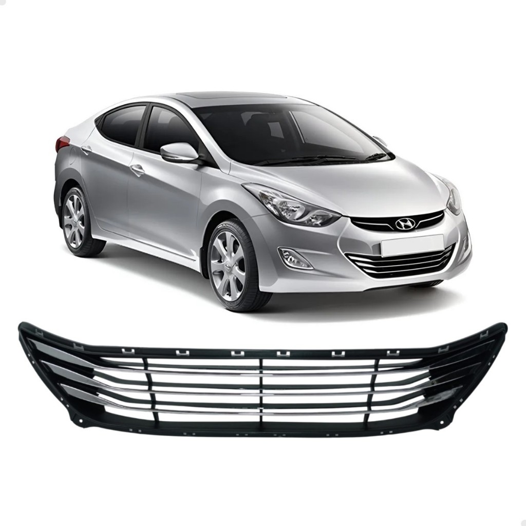 Grade Inferior Friso Cromado Parachoque Dianteiro Elantra 2011 2012 2013 2014 Novo 86560-3Y200