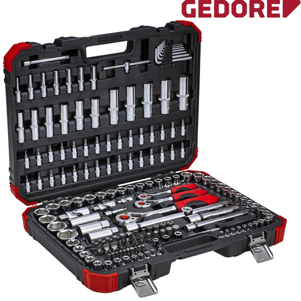 JOGO DE SOQUETES GEDORE RED 172 PEÇAS - KIT COMPLETO PROFISSIONAL! R45603172
