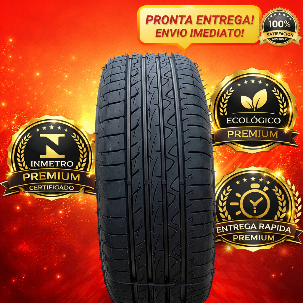 Pneu 195/60 R15 Remold Linha Premium Alta Performance com Economia Inteligente e Custo Benefício