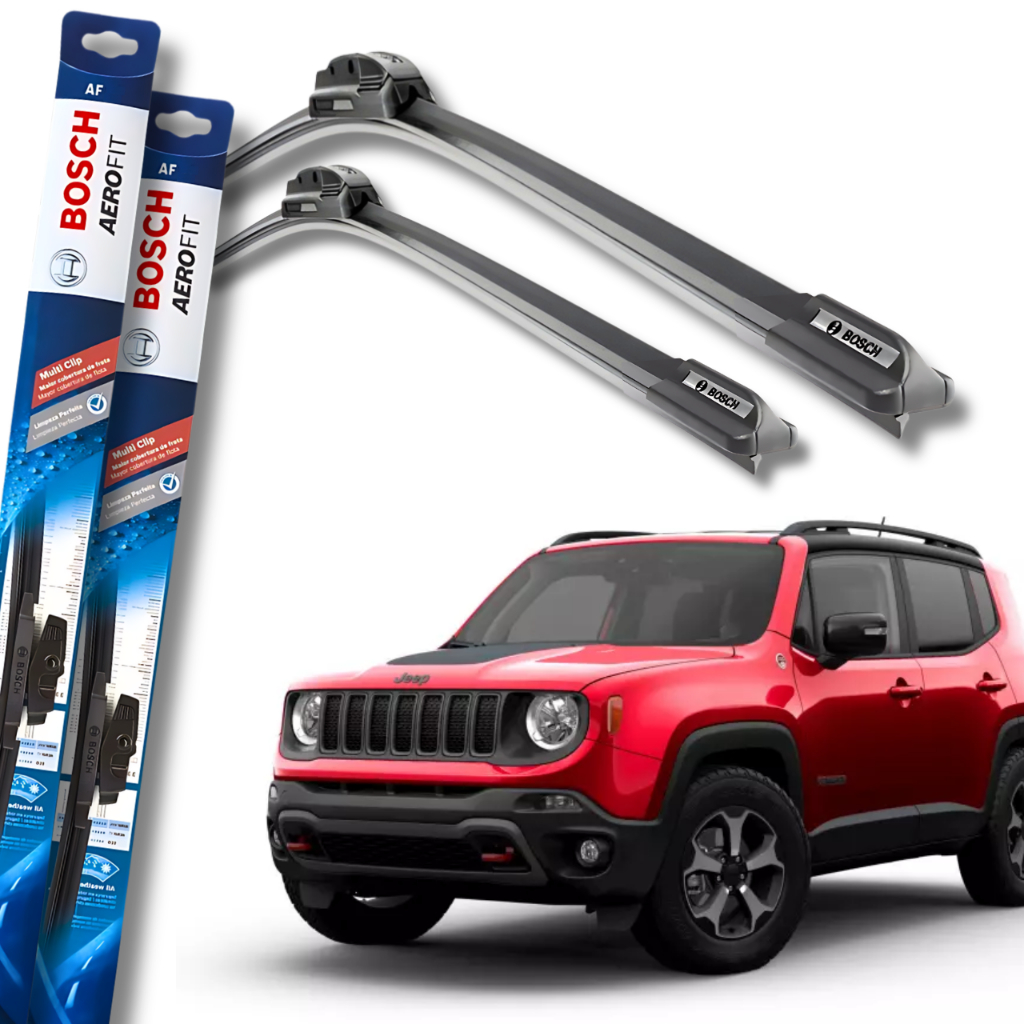 Jogo De Palhetas Limpador Parabrisa Renegade 2015 2016 2017 2018 2019 2020 2021 2022 a 2026 Bosch