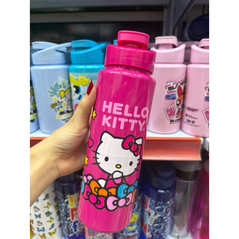 Garrafa Squeeze 750ml Hello Kitty Rosa/ My Melody/ Donut /Borboleta Butterfly/Mulher Maravilha/ Penelope - Livre de BPA