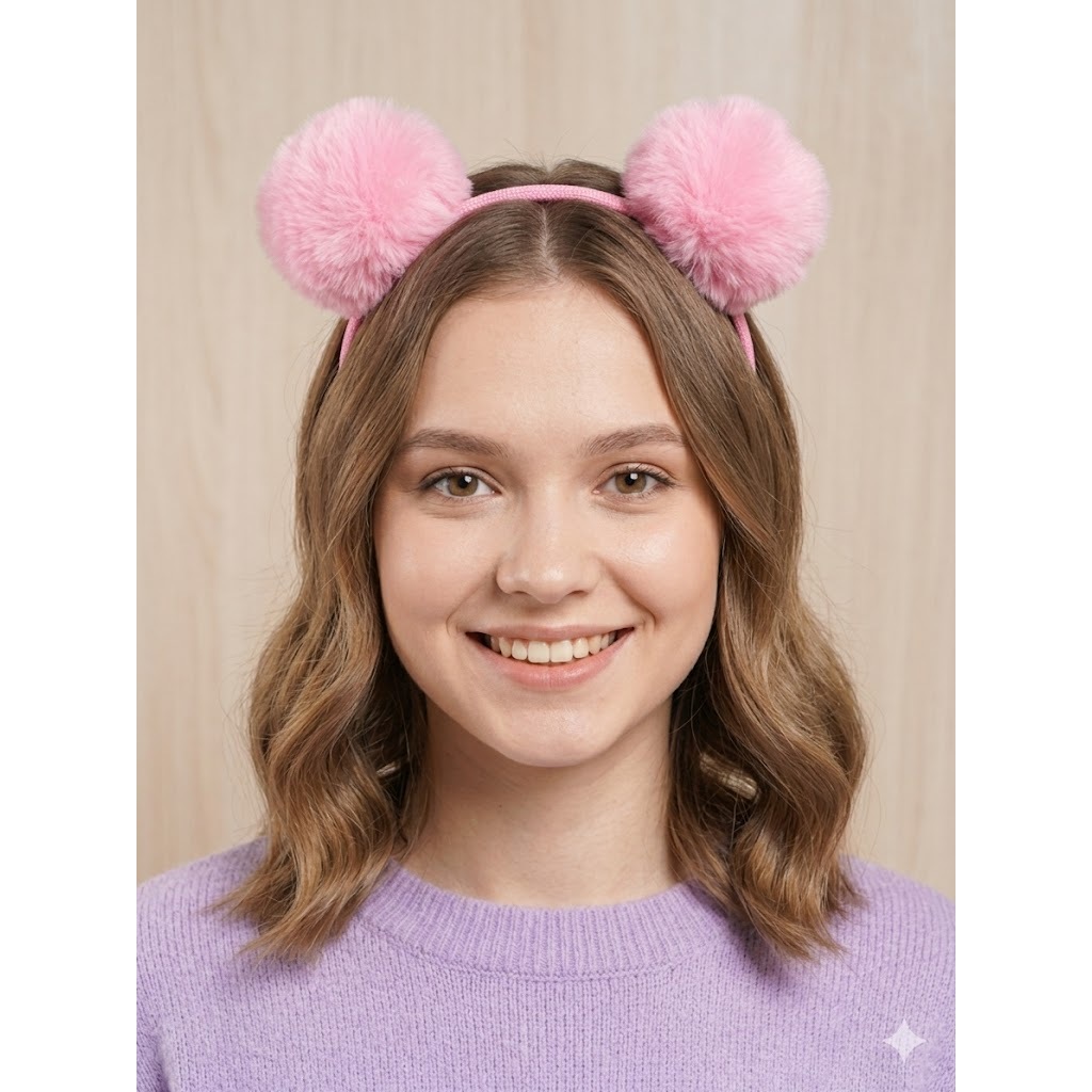 KIT 6, 12, 18, 24  tiara pompom, arquinho