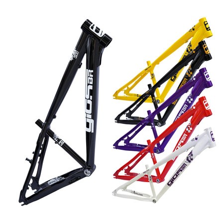 Quadro 26 Gios FRX-Evo Freeride Downhill Bike Grau Bicicleta Dirt Jump Manobra Alumínio Reforçada Gancheira Horizontal
