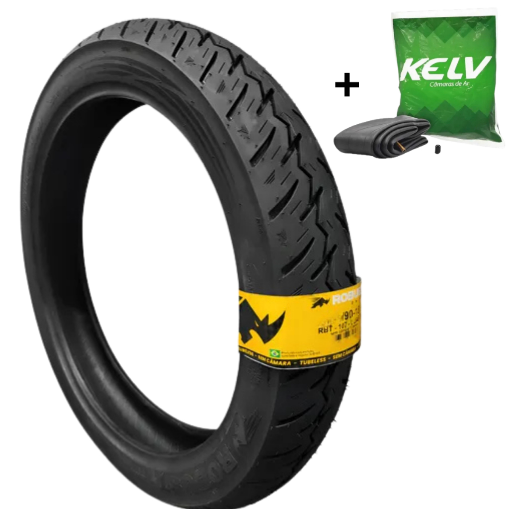 Pneu de moto 90/90-18 traseiro CBX 150/200 Strada Xr 200 com câmera de Brinde